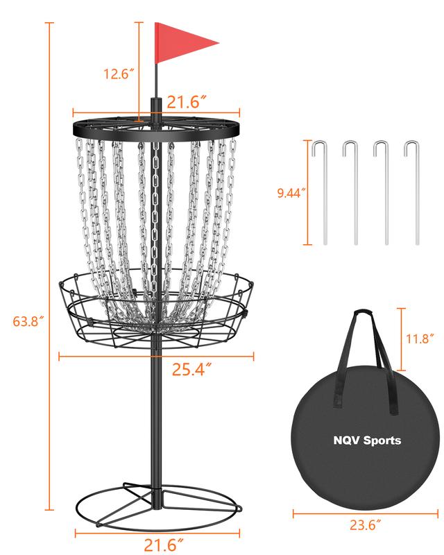 pet     Disc Golf Basket,24 Chain Portable Disc Golf Baskets with Bag,Disk Golf Basket, Disc Golf Targets,Disc Golf Goal,Disc Golf Cage Outdoor Indoor Professional Practice