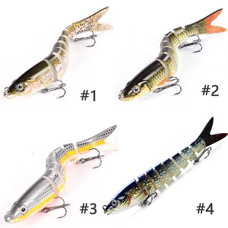 Artificial Fishing Lure, Multi Jointed Bionic Bait, Slow Sinking Crankbait For Freshwater Saltwater Trout Bass Fishing, Outdoor Fishing Gear, Christmas Gift