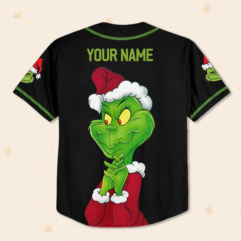 Custom Grinchmass Baseball Jersey, Grinchh Christmas Jersey, Christmas Shirt, Christmas Grinchh Jersey, Merry Christmas Baseball Jersey