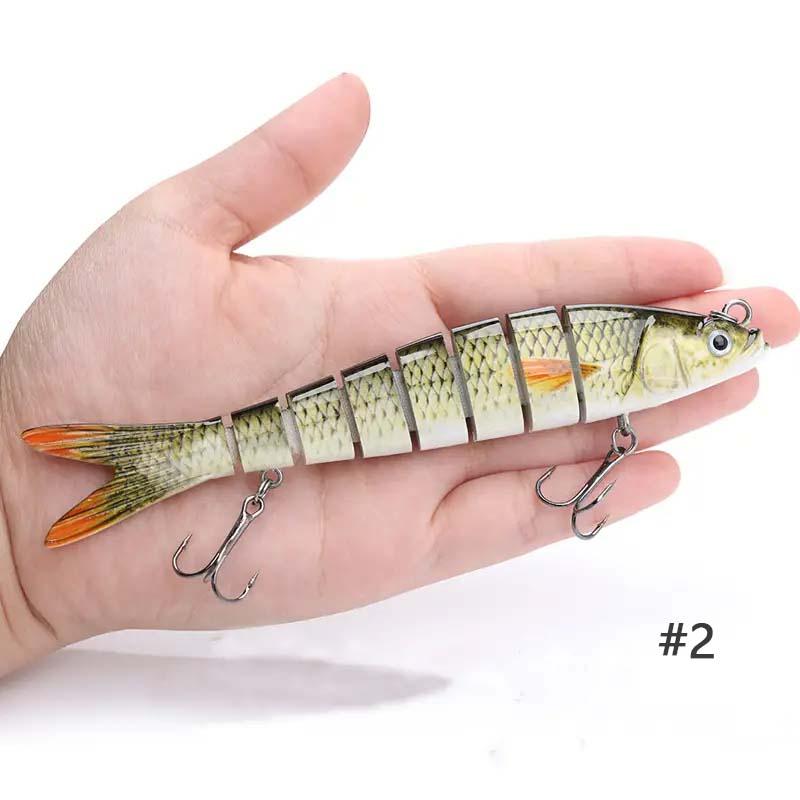 Artificial Fishing Lure, Multi Jointed Bionic Bait, Slow Sinking Crankbait For Freshwater Saltwater Trout Bass Fishing, Outdoor Fishing Gear, Christmas Gift