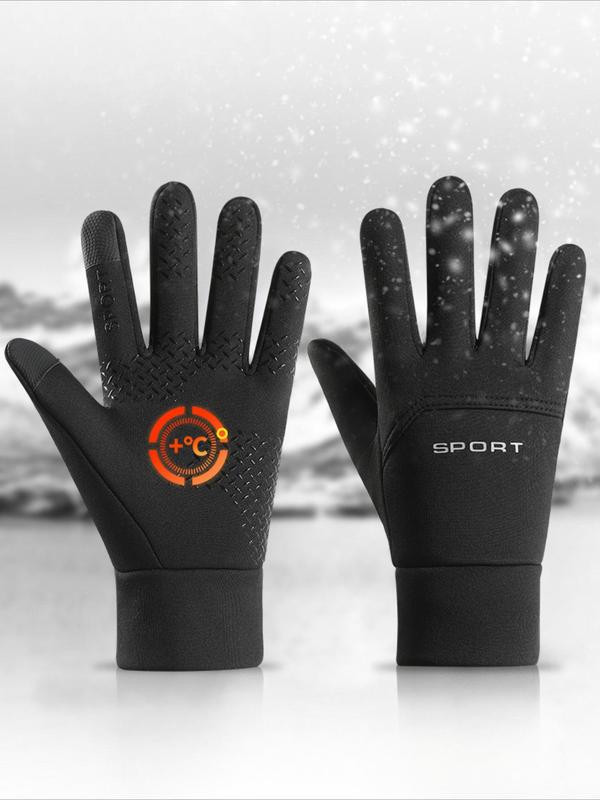 Sport Touchscreen Gloves, Non-slip Waterproof Gloves for Men & Women, Windproof Warm Gloves for Cycling Skiing Driving Fishing Sports