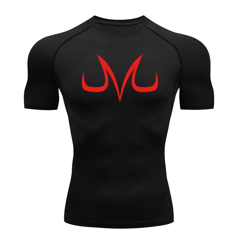 Print Compression Shirts for Men Athletic Quick Dry Tshirts Tops Gym Workout Fitness Undershirts Baselayers Anime Rash Guard