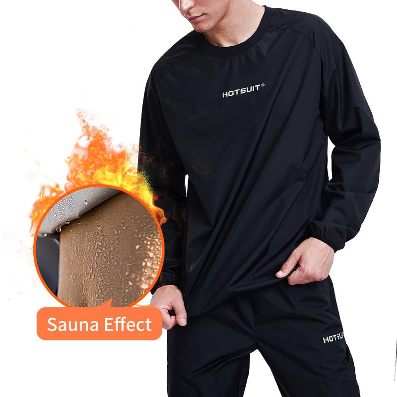 HOTSUIT Sauna Suit Men Anti Rip Sweat Suits Gym Boxing Workout Jackets