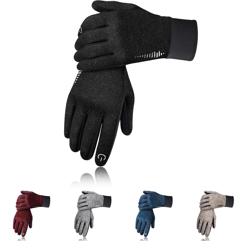 Winter Gloves Women Men - Cold Weather Thermal Gloves, Windproof, Touch Screen, Ski Thermal Liners - Cycling Running Gear, Texting