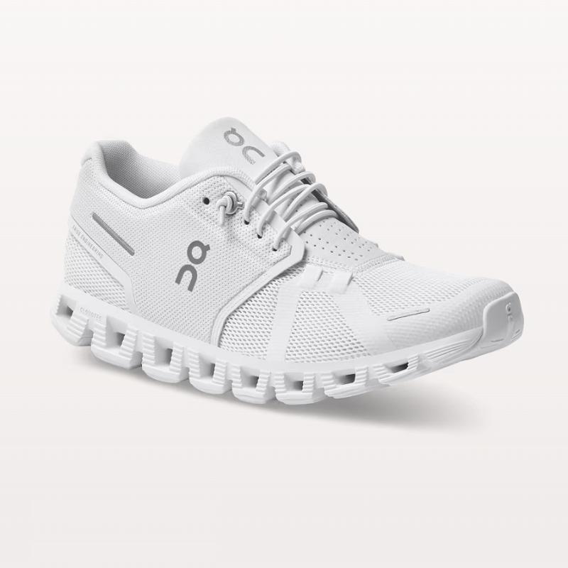 On Women's Cloud 5 Running Shoes, All White | Blueberry & Feather | Flamingo & Pearl - Full Size