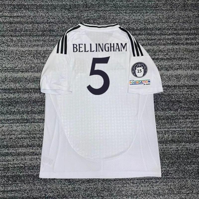 2024-25 Mbappe&Bellingham New Football Jersey Fans Version Sport Short Sleeved Soccer Jersey