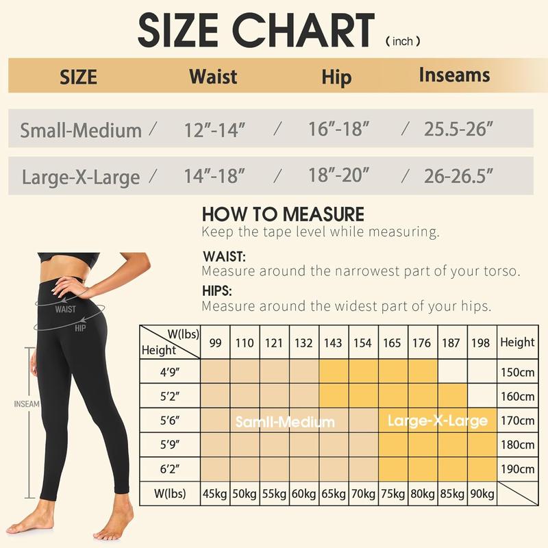 FULLSOFT Fleece Lined Leggings Women Tummy Control High Waisted Workout Winter Warm Soft Yoga Pants