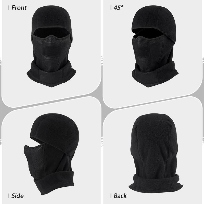 Outdoor Cycling Face Mask, 2 Counts Winter Windproof Warm Balaclava, Unisex Sports & Outdoor Clothes Accessories