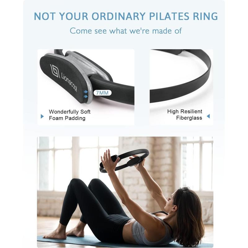 LIONSCO Pilates Ring Set - Premium Anti-Deformation 14