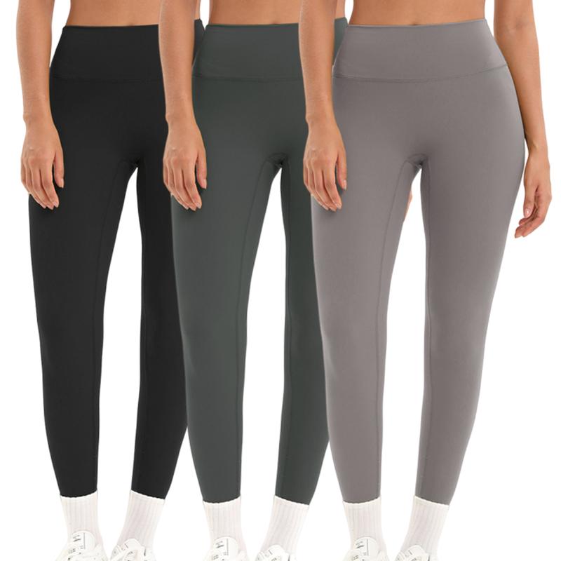 3 Pieces Yoga Leggings Fitness Leggings Running Cycling Pants Breathable Sports Leggings High Waist Summer Workout Gym Clothing