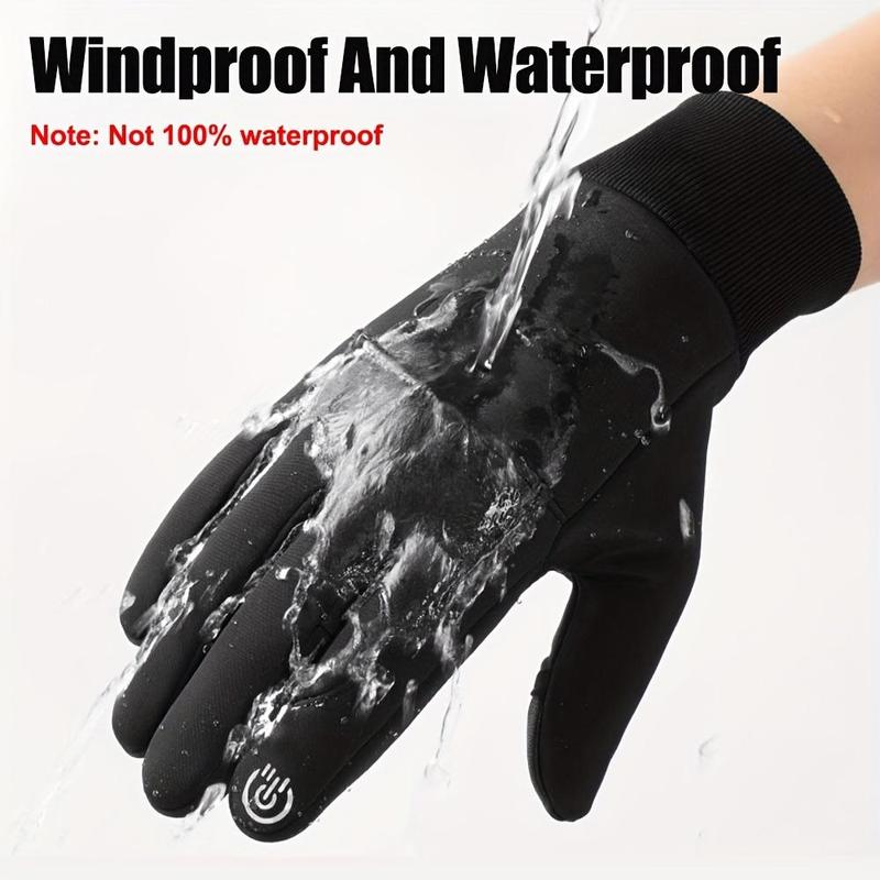 Winter Warm Touch Screen Gloves, Windproof Waterproof Gloves for Men, Sports Gloves for Running, Cycling, Driving, Fishing