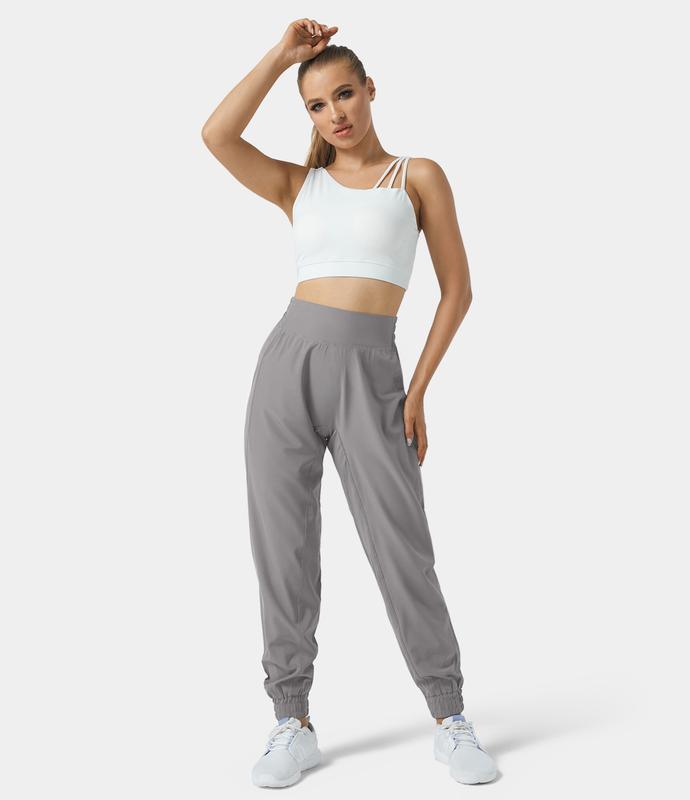 Halara High Waisted Elastic Waistband Casual Joggers