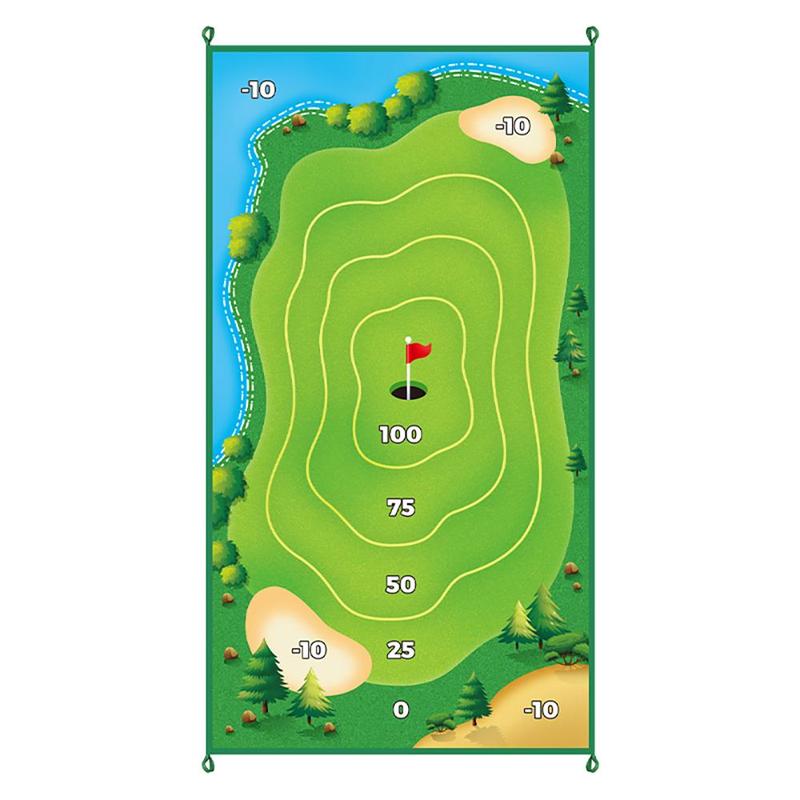 Golf Putting Mat, 1 Set Golf Putting Practice Mat with Golf Clubs & Balls & Bag & More, Indoor Outdoor Golf Training Equipment for Adults & Teens