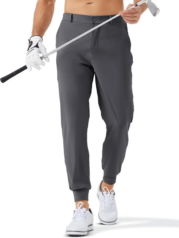 Men's Golf Joggers Pants with 5 Pockets Slim Fit Stretch Sweatpants Running Travel Dress Work Pants for Men