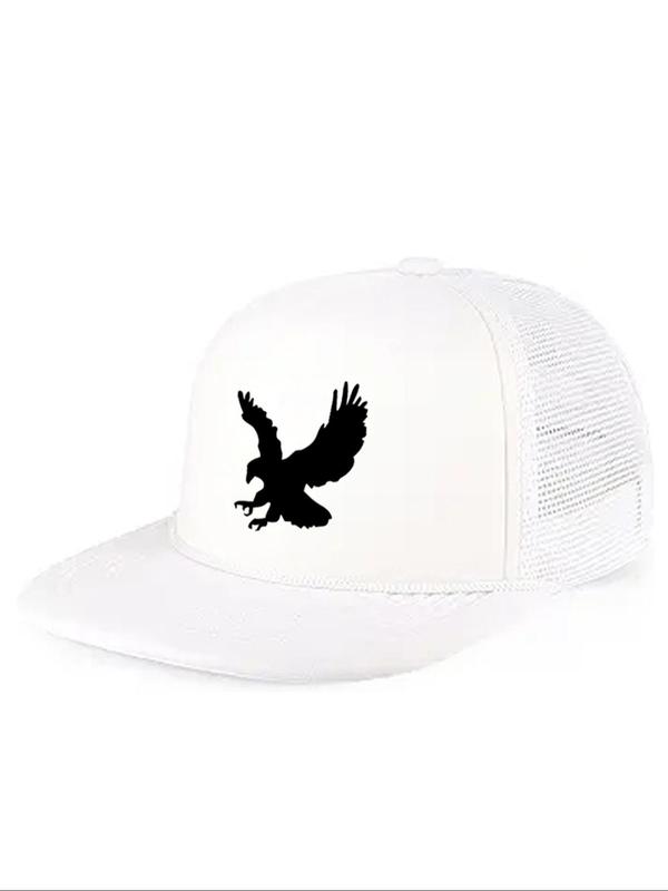 2024 New Style Eagle Print Baseball Cap, Street Style Animal Decor Sun Protection Baseball Cap, Fashion Adjustable Wide Brim Hat for Men & Women for All Season