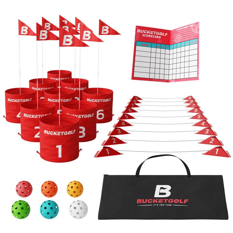 BucketGolf 9 Hole Set - #1 New Outdoor golf game for all levels