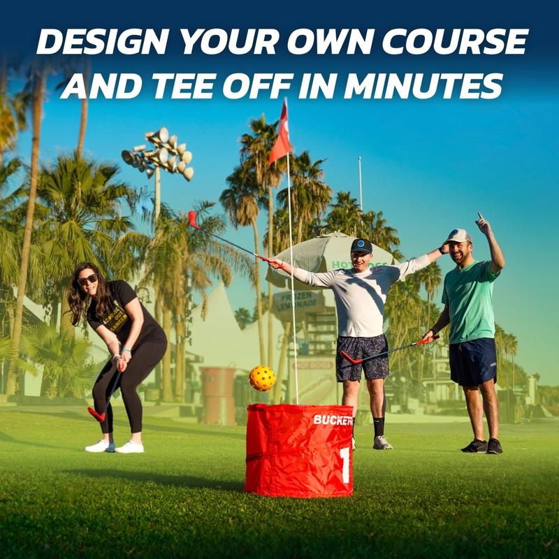 BucketGolf 9 Hole Set - #1 New Outdoor golf game for all levels