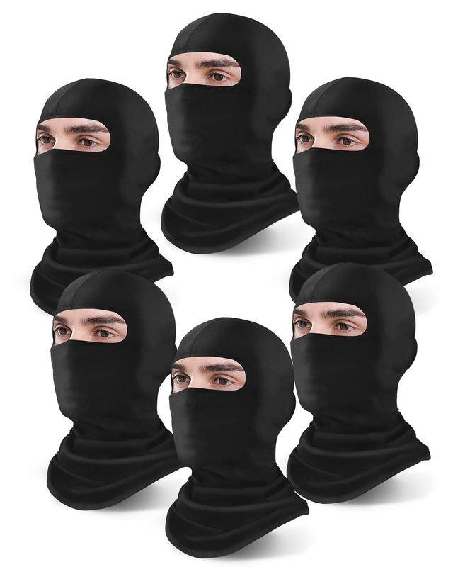 6 Pack Balaclava Ski Mask for Men Women, Full Face Cover  Cycling Motorcycle Hiking Outdoor Sports