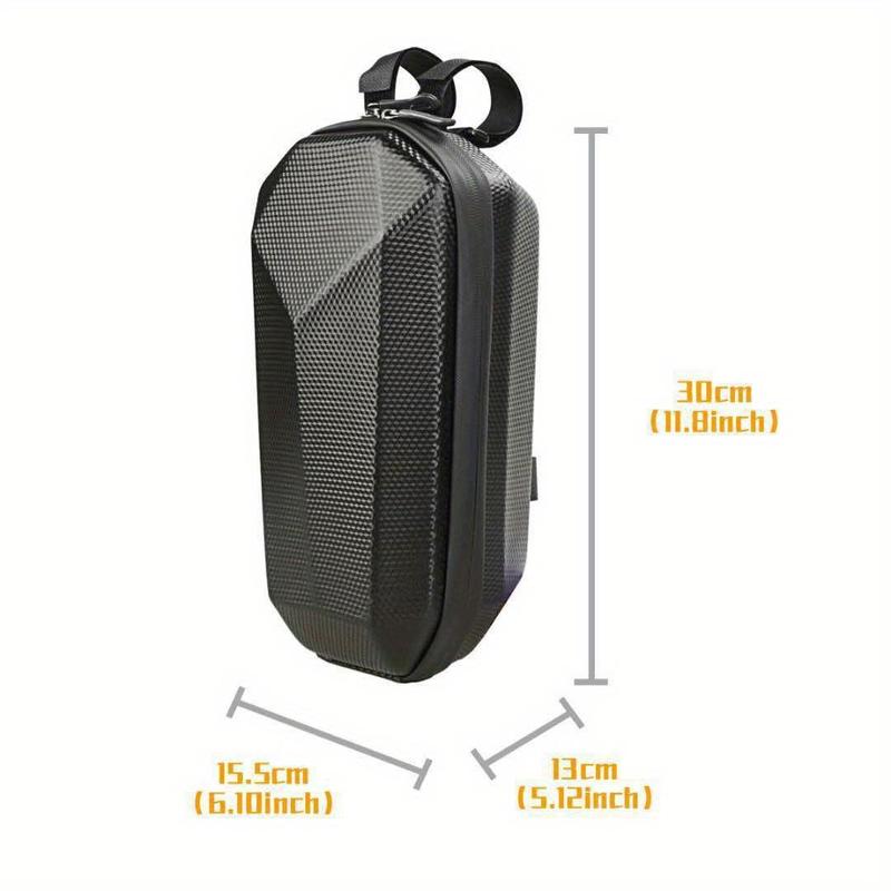 Waterproof Electric Scooter Handle Storage Bag, Durable EVA Shell Large Capacity Detachable Design Storage Bag for Bicycles and Balance Bicycles