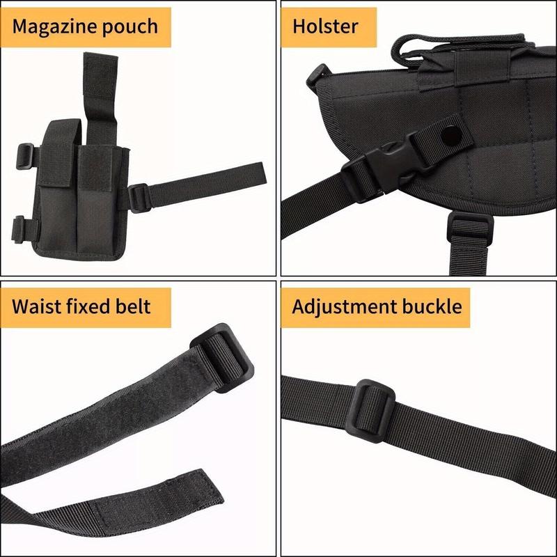 Holster-Fits Compact to Large Handguns Concealed Carrying Shoulder Holster with Cartridge Bag, Fits Left and Right Hand Gun Accessories