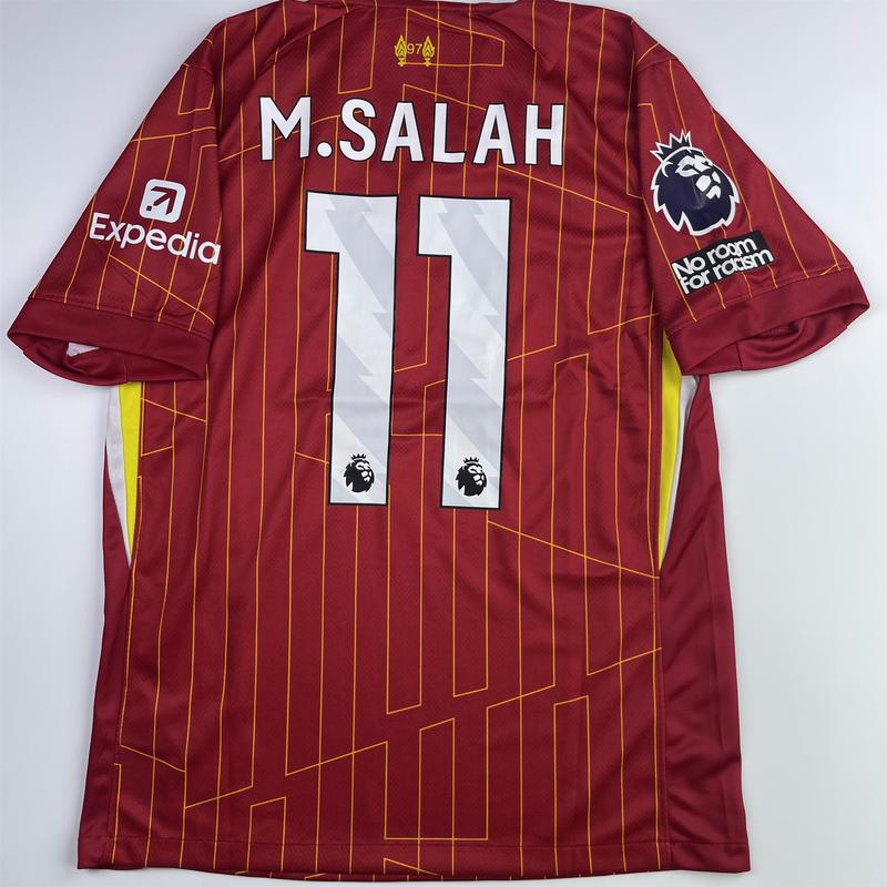 Football jersey Liverpool home jersey No. 11 Salah sports short-sleeved fashionable football jersey