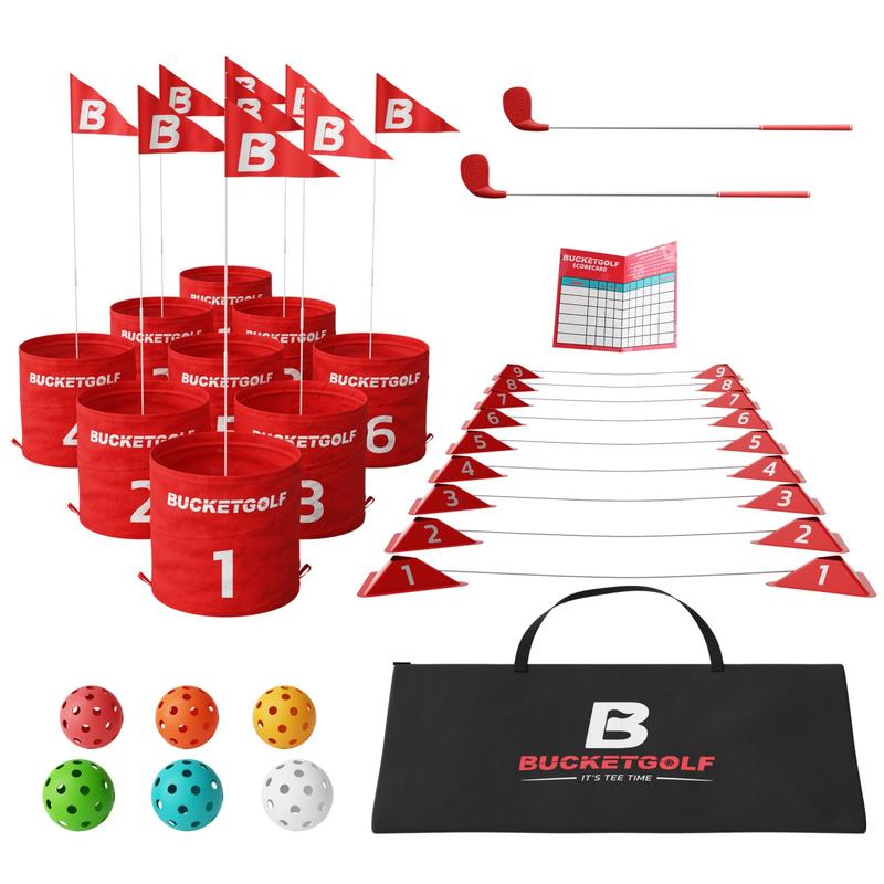 BucketGolf 9 Hole Set - #1 New Outdoor golf game for all levels