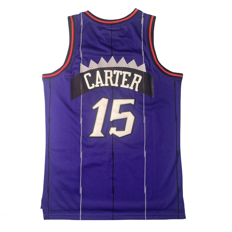 Vince Carter Men's Sleeveless stitched Basketball Jersey Purple