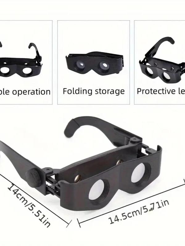 Portable Fishing Binoculars Glasses, Adjustable Focus Distance Binoculars Glasses, Fishing Accessories for Outdoor Fishing