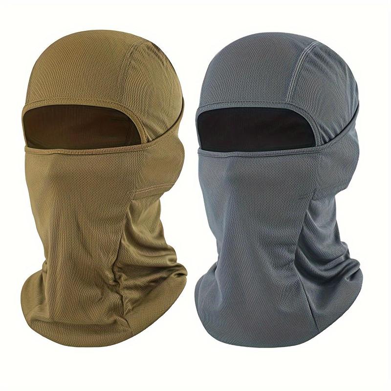 Full Face Mask Hat, 2 Counts Breathable Sun Protection Balaclava Hat, Outdoor Sports Hat for Men & Women, for Outdoors, Cycling, Running, Hiking