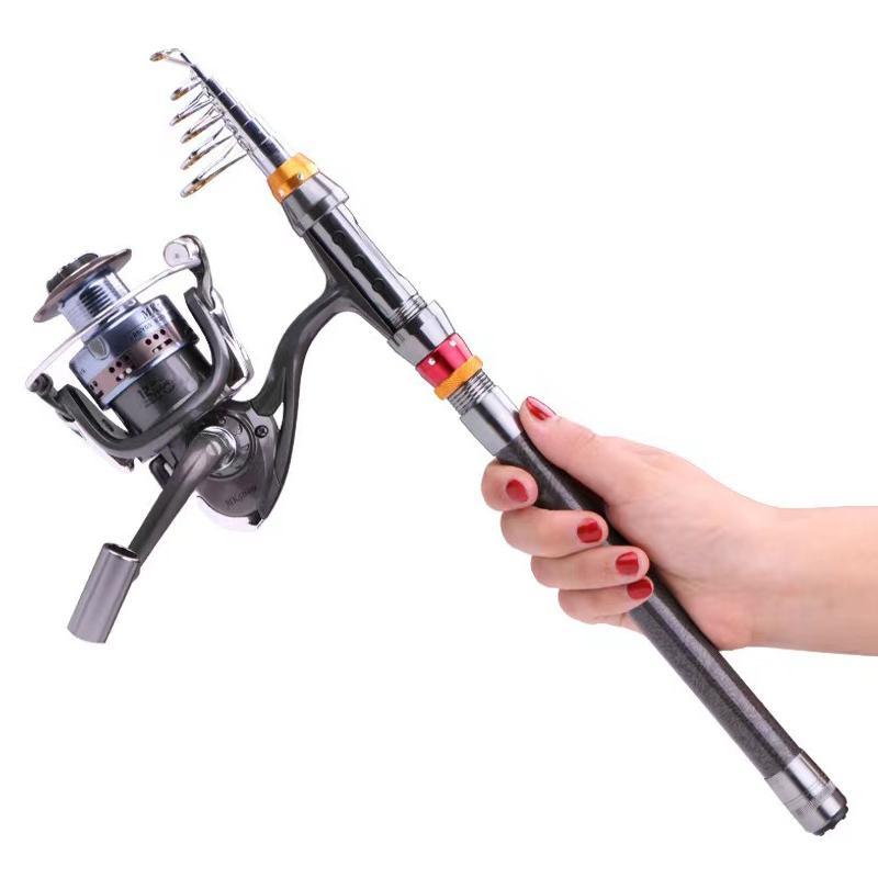 Multi-section Telescopic Spinning Fishing Rod, 1 Count Ultra-lightweight & High-strength Fishing Rod, Portable Travel-friendly Fishing Companion