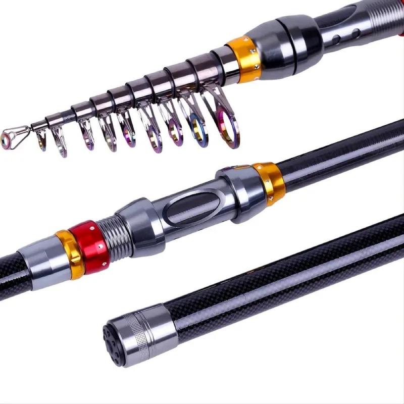 Multi-section Telescopic Spinning Fishing Rod, 1 Count Ultra-lightweight & High-strength Fishing Rod, Portable Travel-friendly Fishing Companion