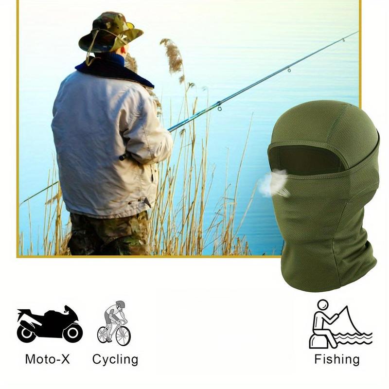 Full Face Mask Hat, 2 Counts Breathable Sun Protection Balaclava Hat, Outdoor Sports Hat for Men & Women, for Outdoors, Cycling, Running, Hiking