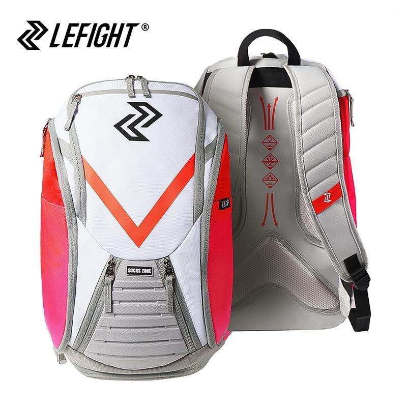 LEFIGHT Hoops Elite Pro Basketball Backpack with Wet and Dry Separation Compartment and Ball Rack