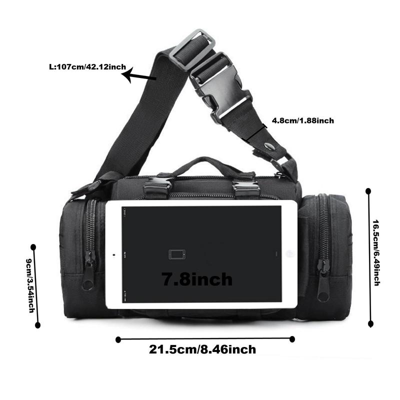 Multifunctional Tactical Bag, Outdoor Sports Fanny Pack, Zipper Adjustable Waist Bag, Tool Storage Bag, Camera Bag, Sports Bag for Men & Women