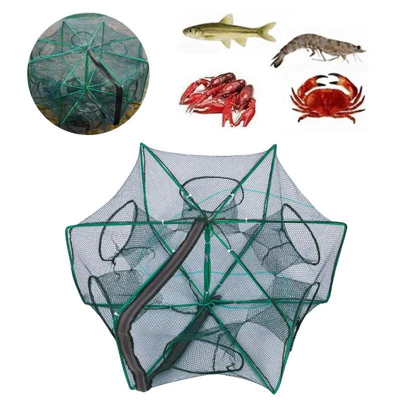 Foldable Fishing Net, 1 Count Multi-size Portable Lightweight Durable Shrimp Crab Fishing Trap, Fishing Accessories for Fishing Enthusiasts Outdoor