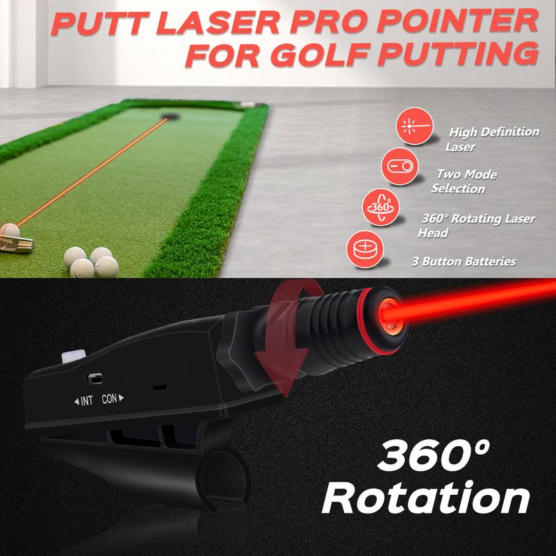 Golf Putter Laser Sight Pointer Training Aids with Storage Bag, Golf Putting Training Aids. Golf Gifts for Him.