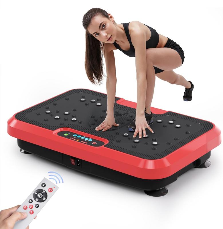 Vibration Plate Exercise Machine, Pro Waver Vibration Plate Platform for Lymphatic Drainage, Helps  Shaping Toning & Wellness, Whole  Shake Workout Equipment for Home Gym