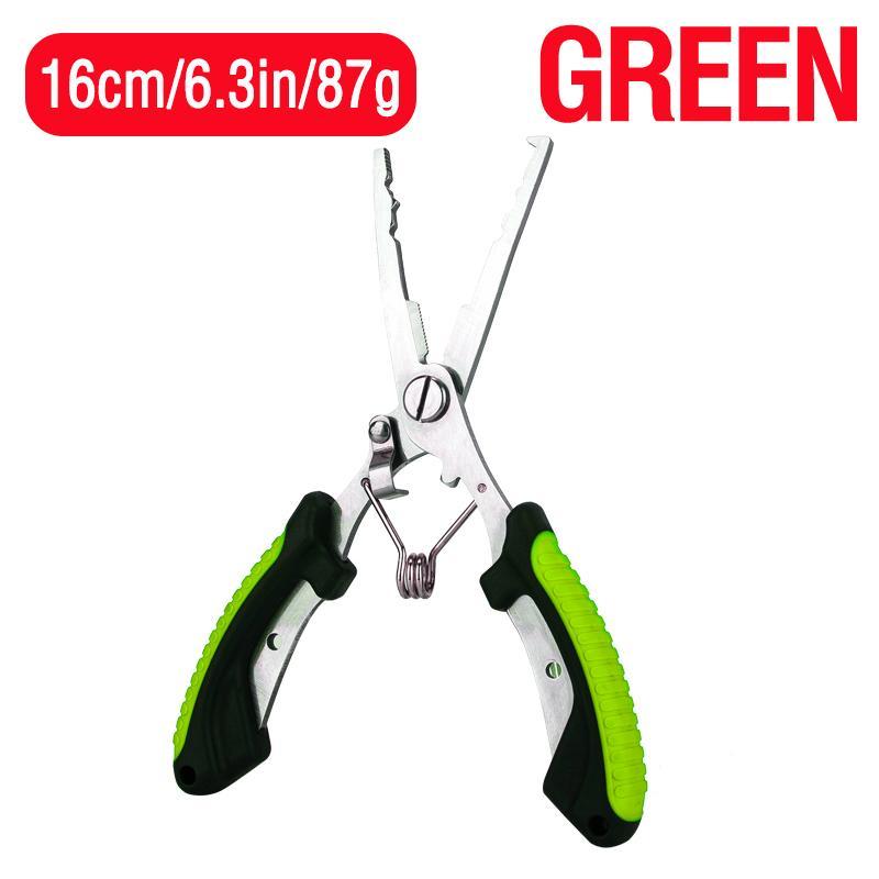 Stainless Steel Fishing Pliers, 1 Count Hook Remover, Rubber Handle Saltwater Resistant Fishing Gear, Multifunctional Fishing Accessories, Flyfishing, Solocamping, picnicaesthetic