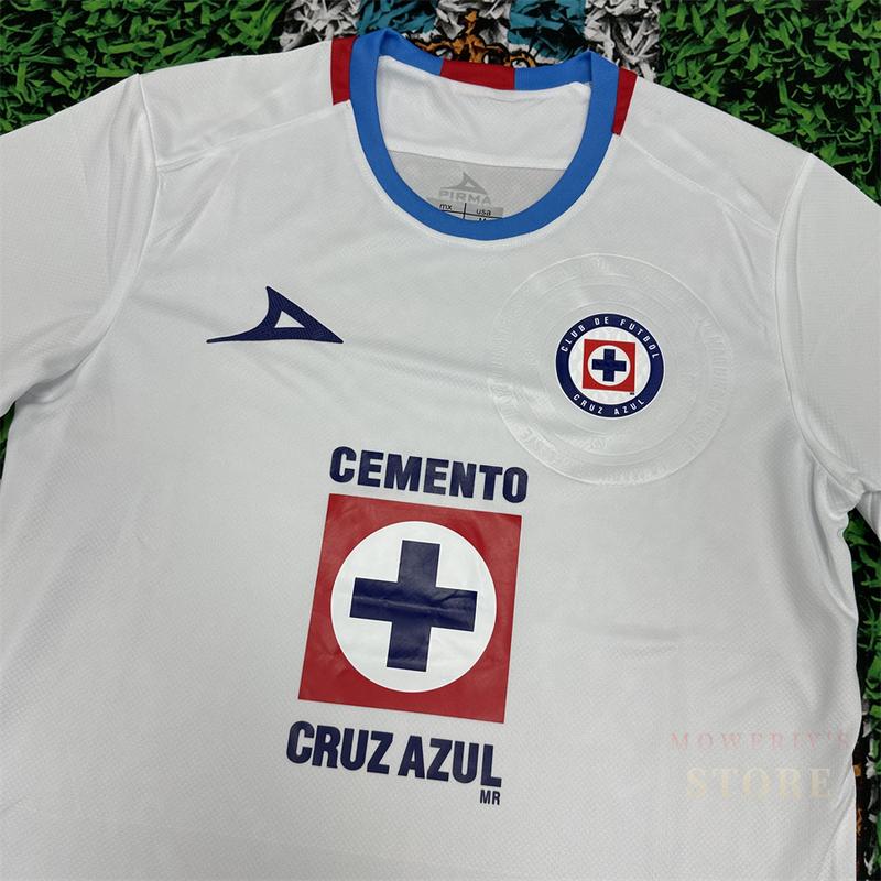 2425 CRUZ AZUL Second Away Red Short Sleeve Top Football Jerseys LIGAMX Fan Edition