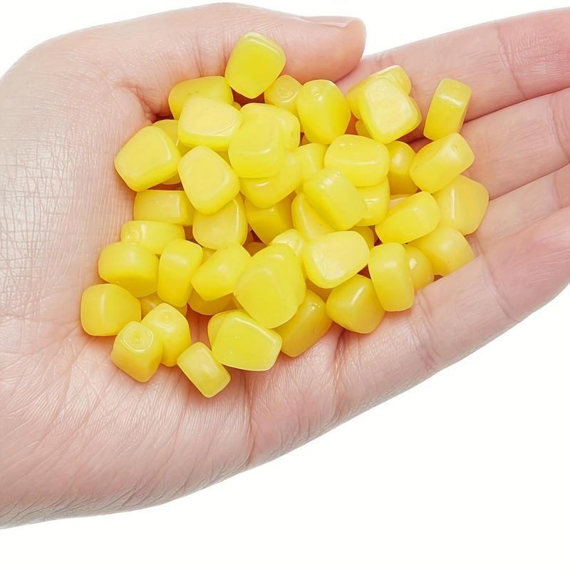 Artificial Corn Shaped Fishing Lure, 50pcs set Soft Silicone Fake Fishing Bait, Fishing Accessories for Outdoor Fishing