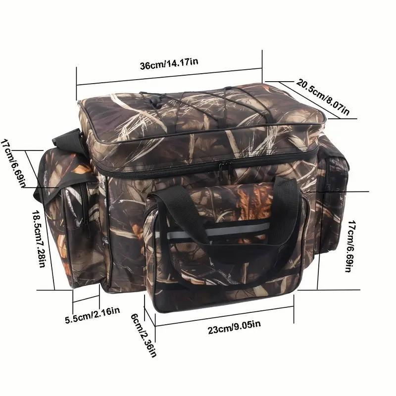 Large Capacity Waterproof Fishing Bag, Multi-functional Fishing Tackle Storage Bag, Outdoor Fishing Accessories