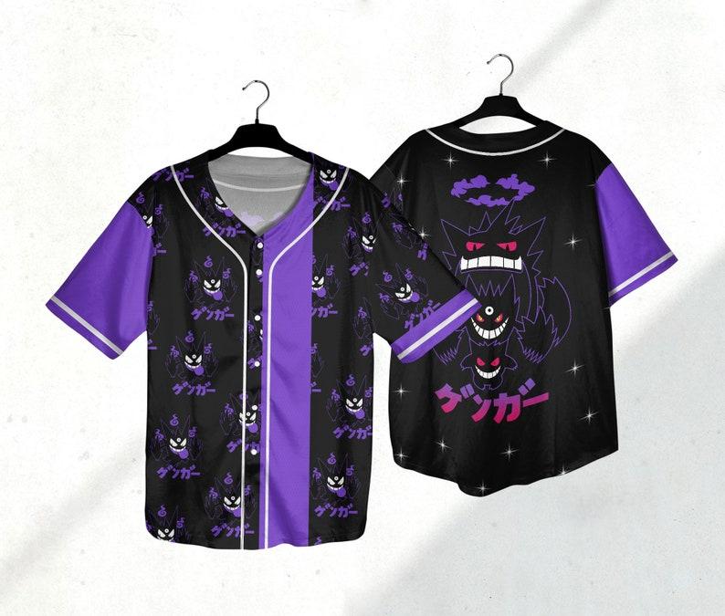 Gengar Baseball Jersey Shirt Gengar Jersey Gifts