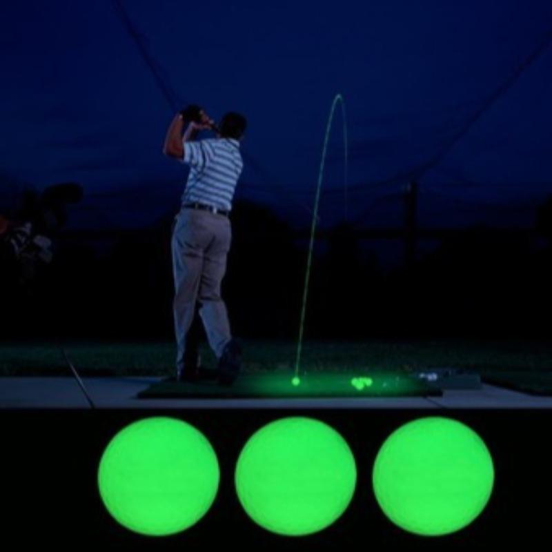 Fluorescent Glowing in the Dark Golf Ball, Long Lasting Bright Luminous Golf Ball for Night Sports, Golf Supplies