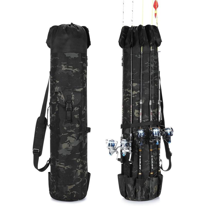 Fishing Rod Carrier Fishing Pole Bag Reel Organizer Case Storage Bag for Fishing Gear and Equipment and Traveling, A Fishing Gifts for Men, Family Father, Daughter and Friends