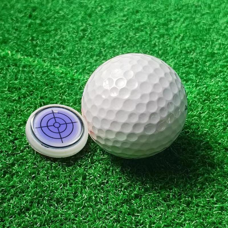 Golf Ball Marker Round Cap Clip Mark with Level Function