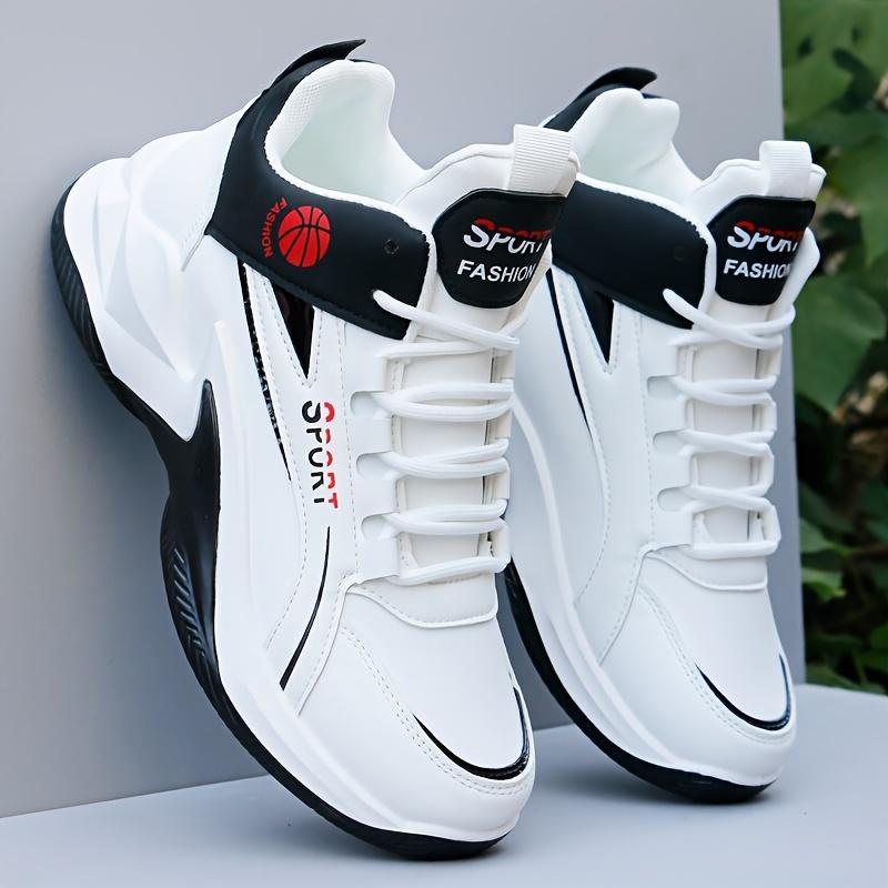 Men's Fashion High-Top Basketball Shoes, Suitable for Men's Outdoor Activities Comfortable and Non-Slip Leisure Soft Sole Sneakers