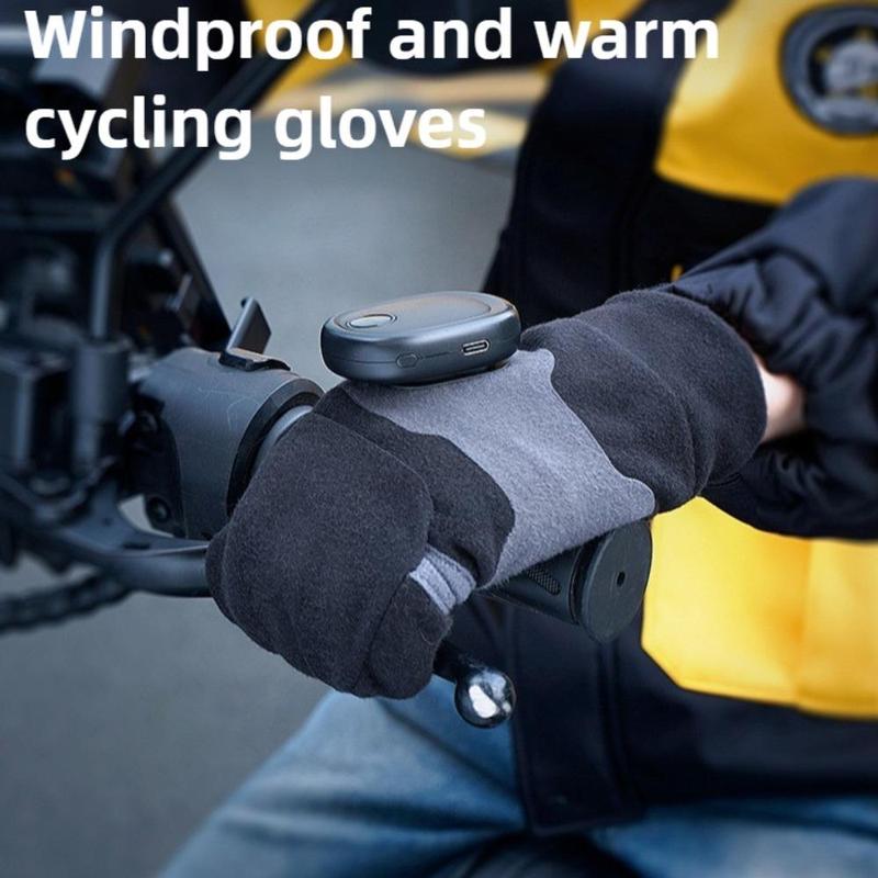 USB Rechargeable Heated Gloves, 1 Pair Windproof Touch Screen Gloves, Outdoor Sports Cycling Gloves, Warm Gloves for Men & Women