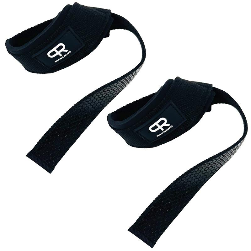 Personal Record Lightweight Wrist Straps - PR904 - Black