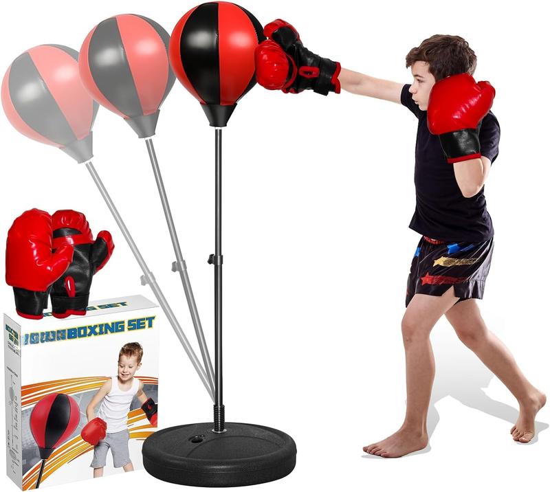 Punching Bag for , Boxing Bag for  3-8 ,  Punching Bags with Height Adgustable Stand,  Boxing Set with Gloves,   for Boys & Girls