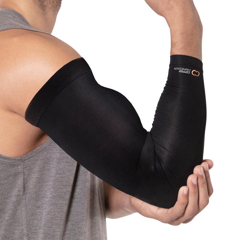 Copper Compression Arm Sleeve for Men and Women Sports and Outdoor Activities